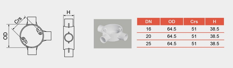 Hộp Nối 3 Đường PVC-U